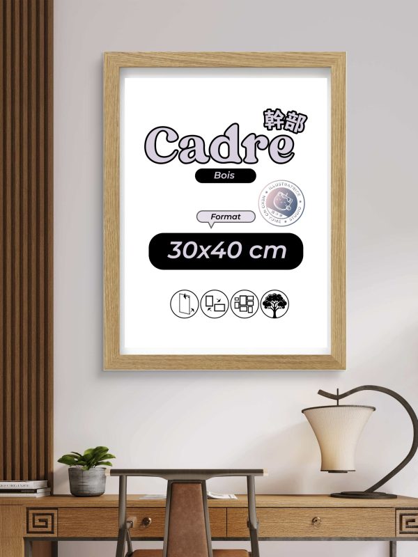Cadre Bois 30x40cm 🖼️