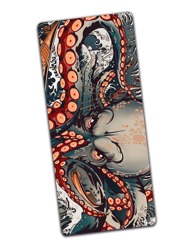 KANAGAWA KRAKEN Tapis de souris XL 90x40cm 🌊🐙