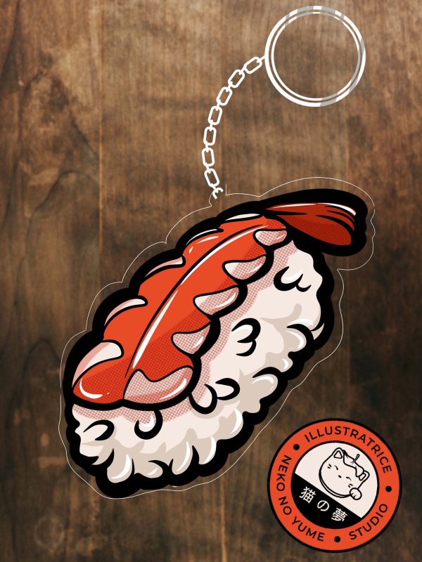 SUSHI CREVETTE Porte clé 🍤