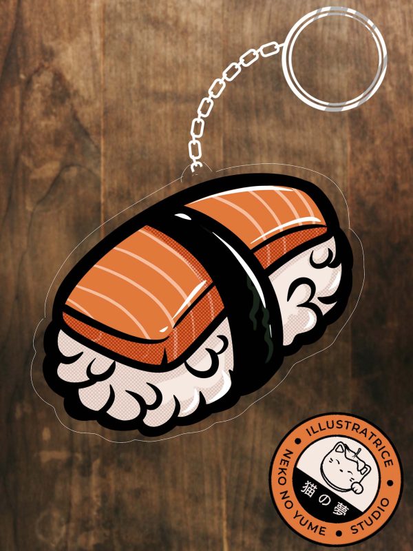 SUSHI SAUMON Porte clé 🍣