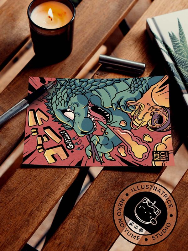 KAIJU SPICY RAMEN Carte postale 🦎