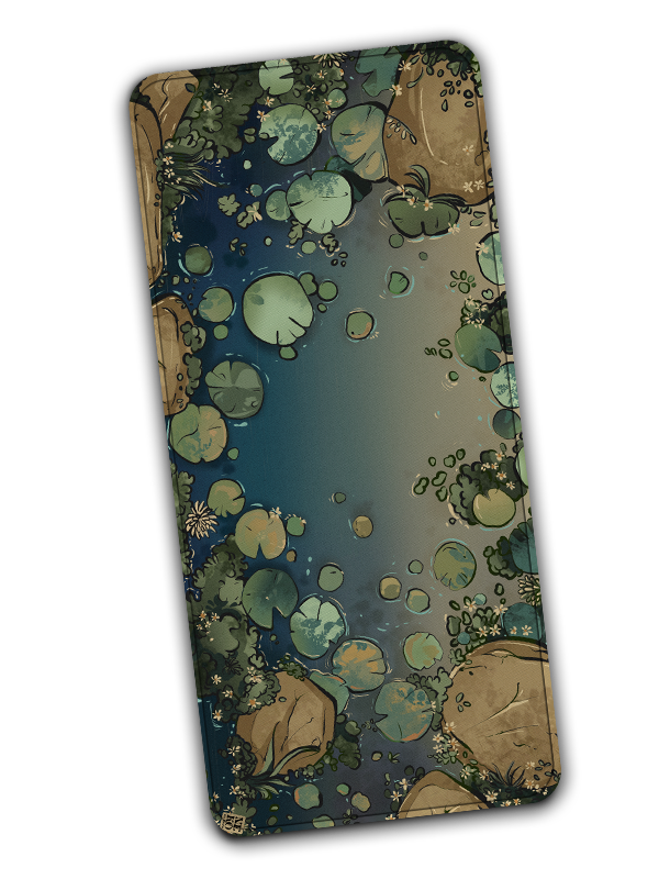 Nénuphars Tapis de souris XL 90x40cm 🌱